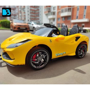 Электромобиль Ferrari F111FF желтый