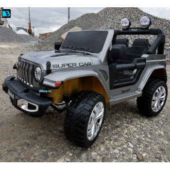 Детский электромобиль Jeep Rubicon YEP5016 Серый краска