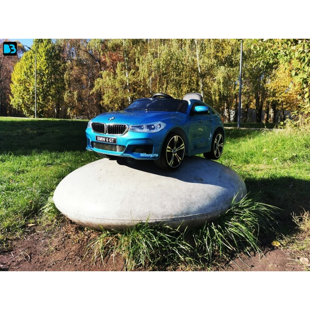 Детский электромобиль BMW 6 GT Синий краска