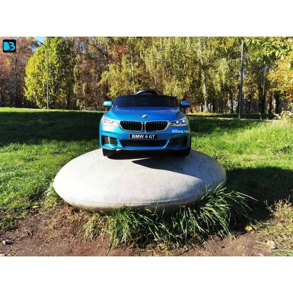 Детский электромобиль BMW 6 GT Синий краска