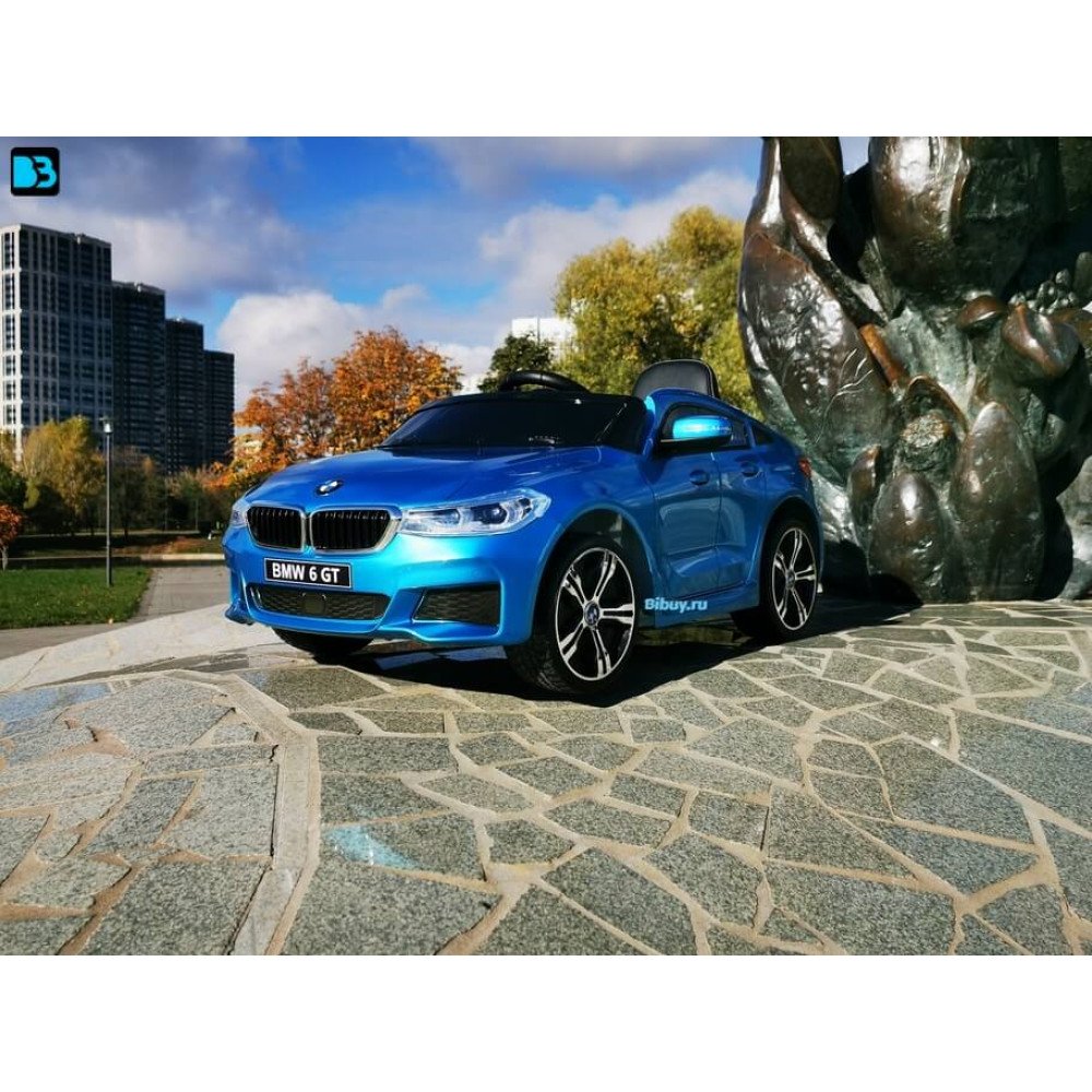 Детский электромобиль BMW 6 GT Синий краска