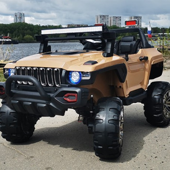Детский электромобиль Jeep Big QLS 618 Песочный