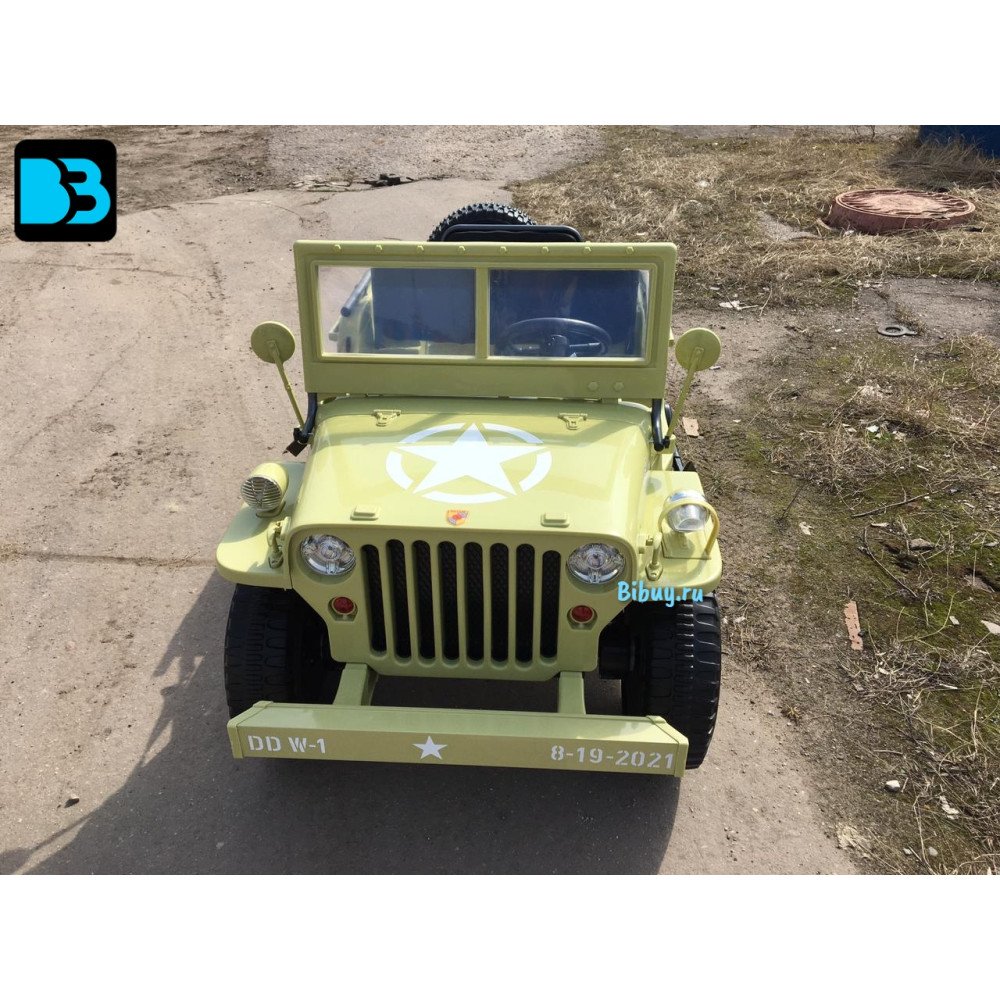 Детский электромобиль джип Jeep Willys 4137 Matcha