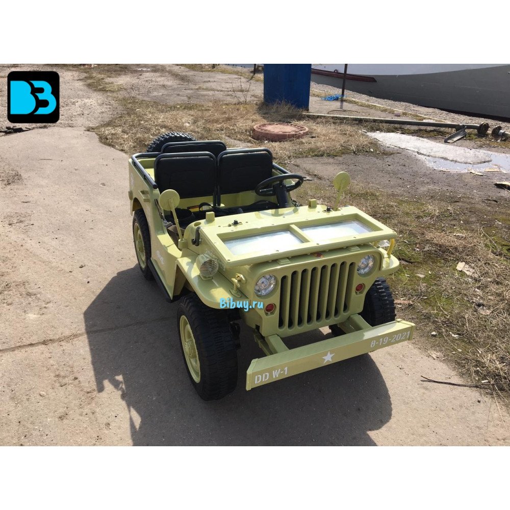 Детский электромобиль джип Jeep Willys 4137 Matcha