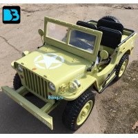 Детский электромобиль джип Jeep Willys 4137 Matcha