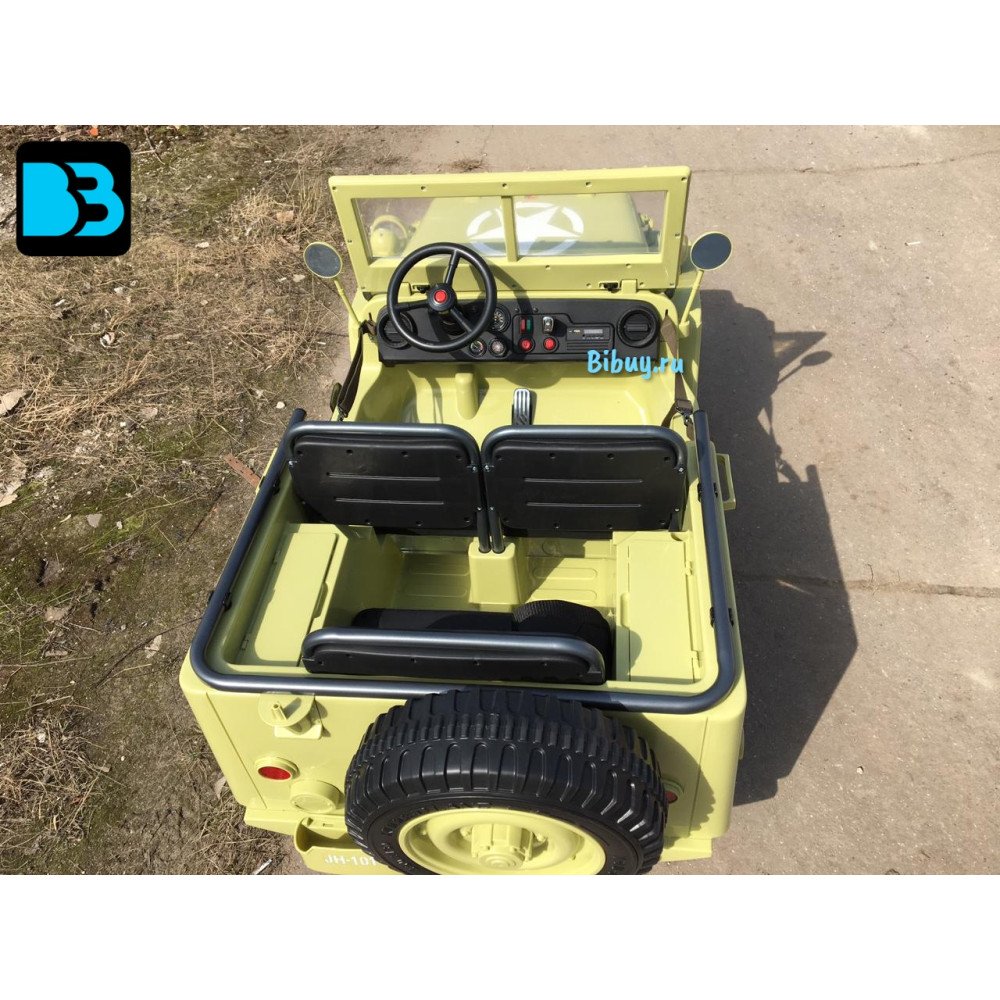 Детский электромобиль джип Jeep Willys 4137 Matcha