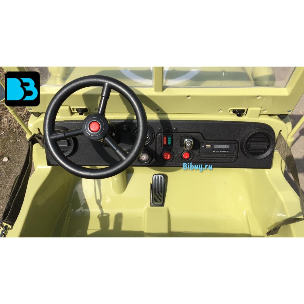 Детский электромобиль джип Jeep Willys 4137 Matcha