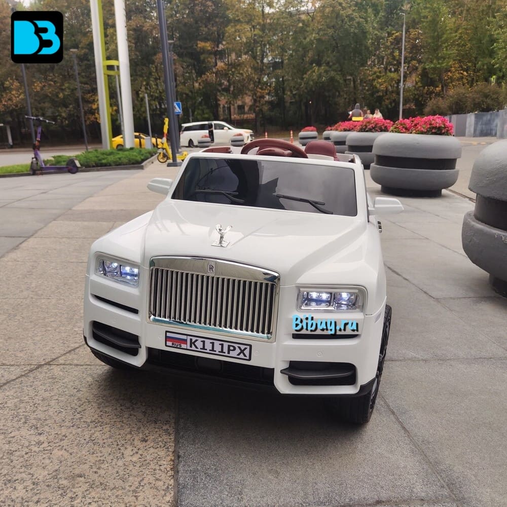 Детский электромобиль Rolls-Royce Cullinan K111PX белый