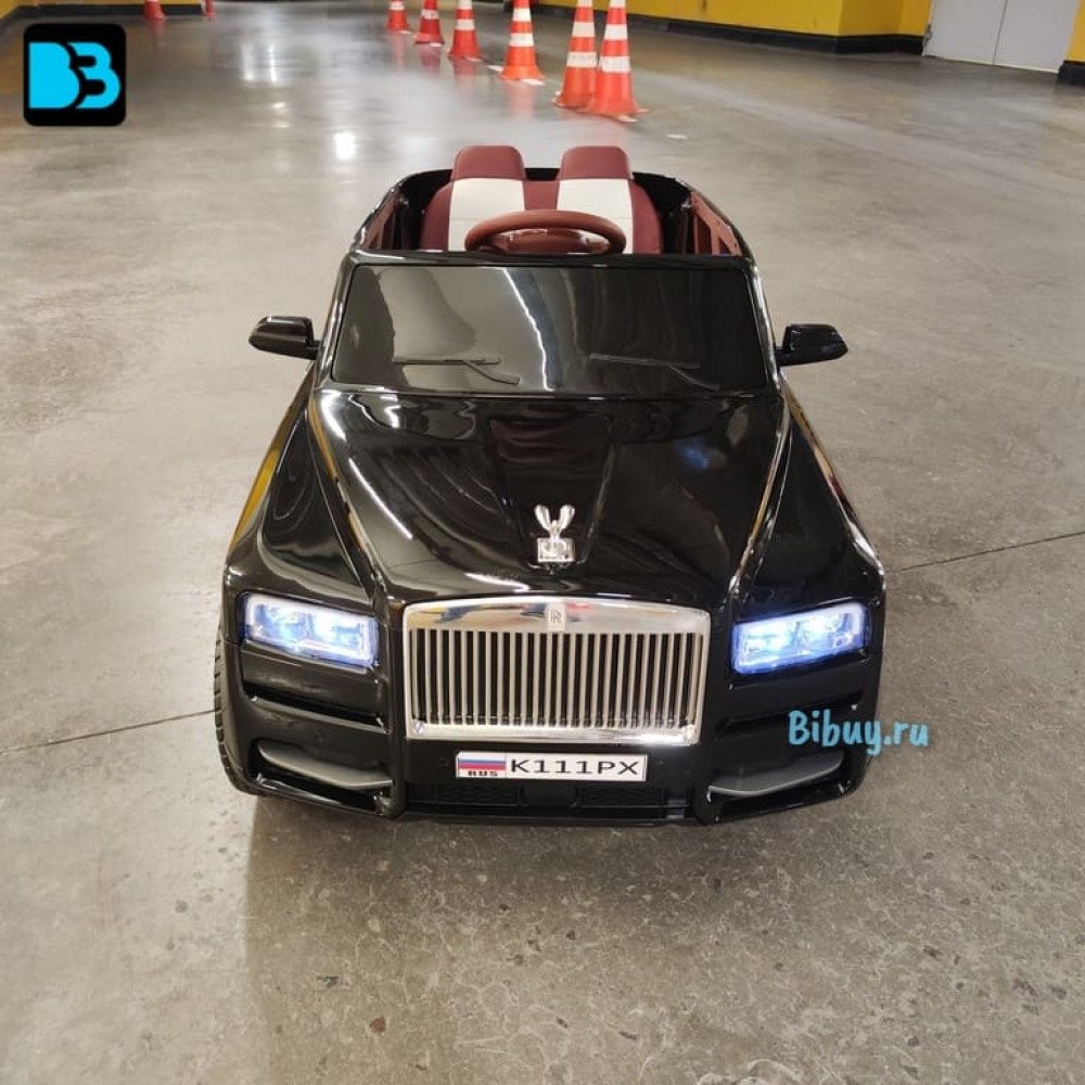 Детский электромобиль Rolls-Royce Cullinan K111PX черный глянец