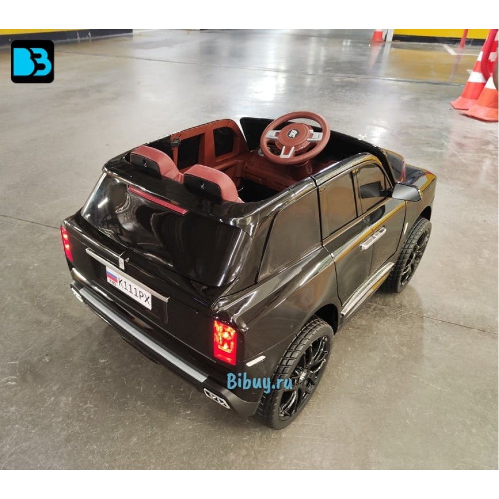 Детский электромобиль Rolls-Royce Cullinan K111PX черный глянец