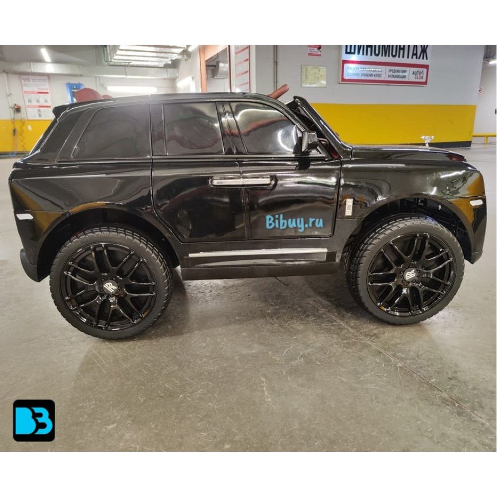 Детский электромобиль Rolls-Royce Cullinan K111PX черный глянец