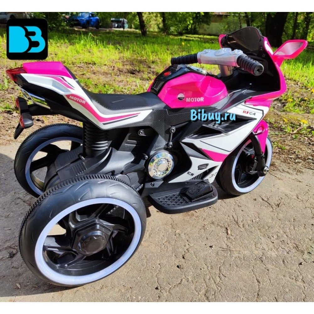 Электрический трицикл K222AM розовый