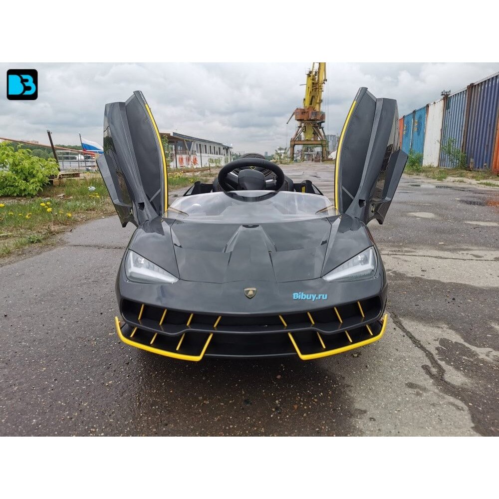 Детская машина Lamborghini 6726R Серая, с пультом