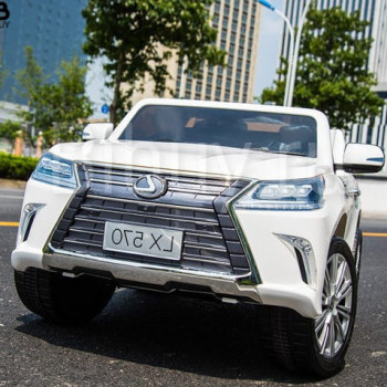 Электромобиль Lexus LX570 DK-LX570-WHITE, полный привод, пульт ДУ