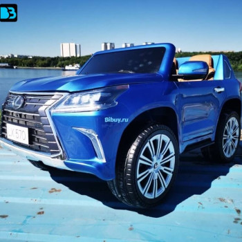 Детская машина Lexus LX 570 полноприводная, синий глянец