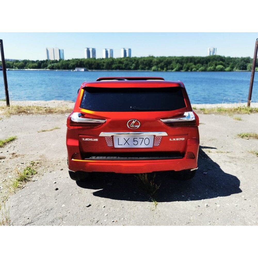 Детский джип Лексус LX 570 Красный краска с пультом