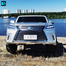 Детский электромобиль Lexus LX 570 Серебряный краска