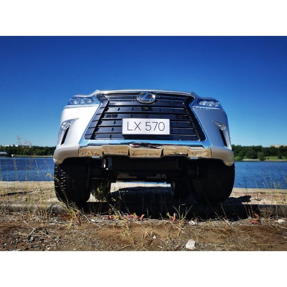 Детский электромобиль Lexus LX 570 Серебряный краска
