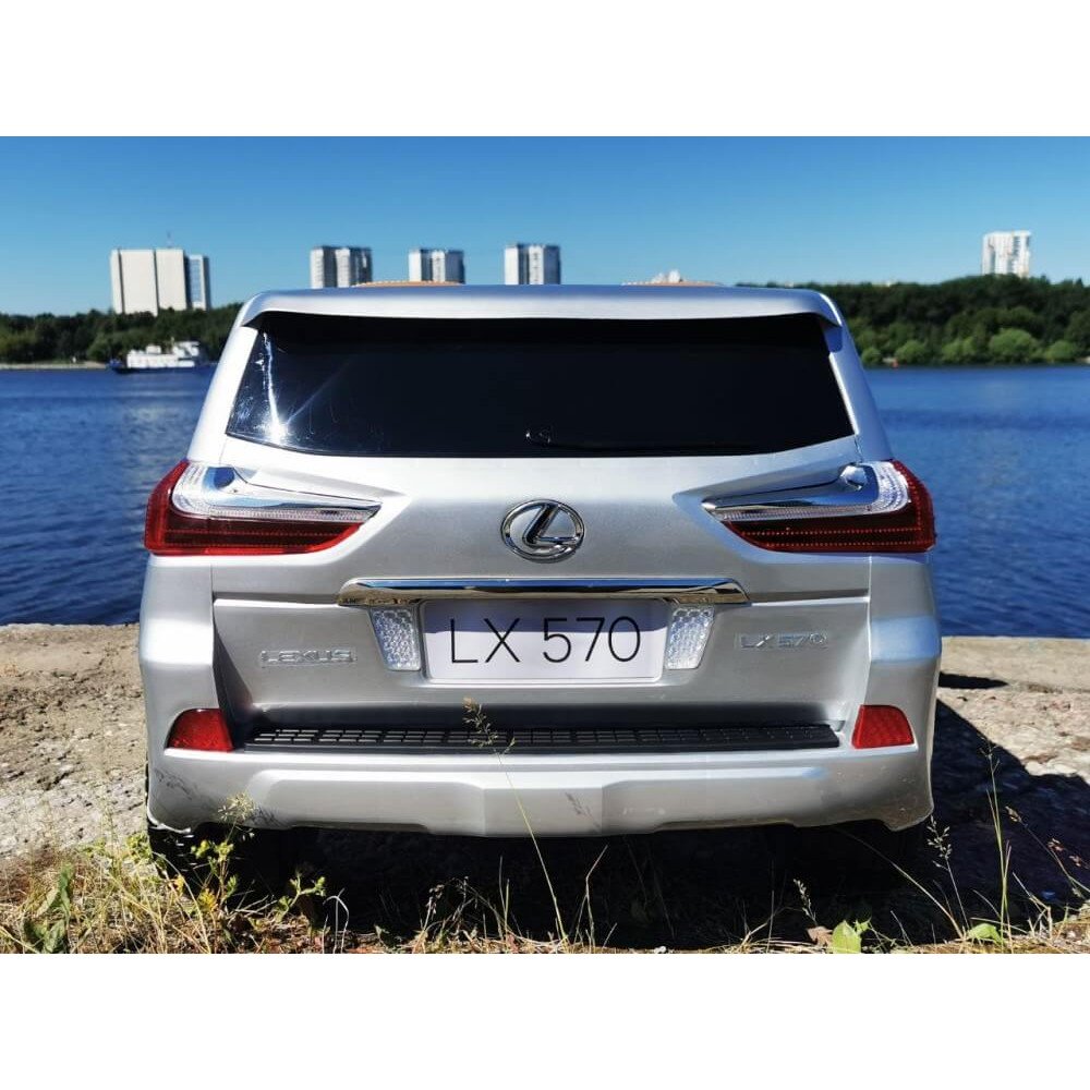 Детский электромобиль Lexus LX 570 Серебряный краска