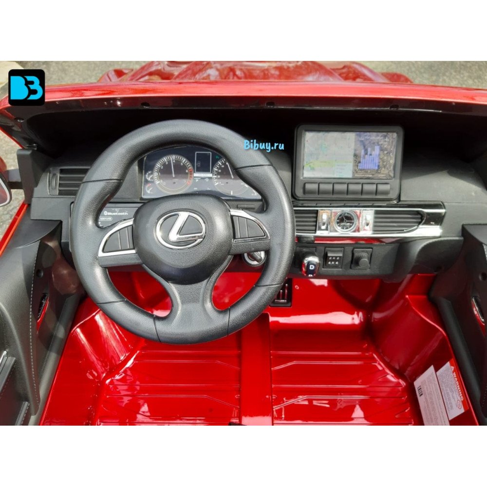 Детский джип Лексус LX 570 Красный краска с пультом