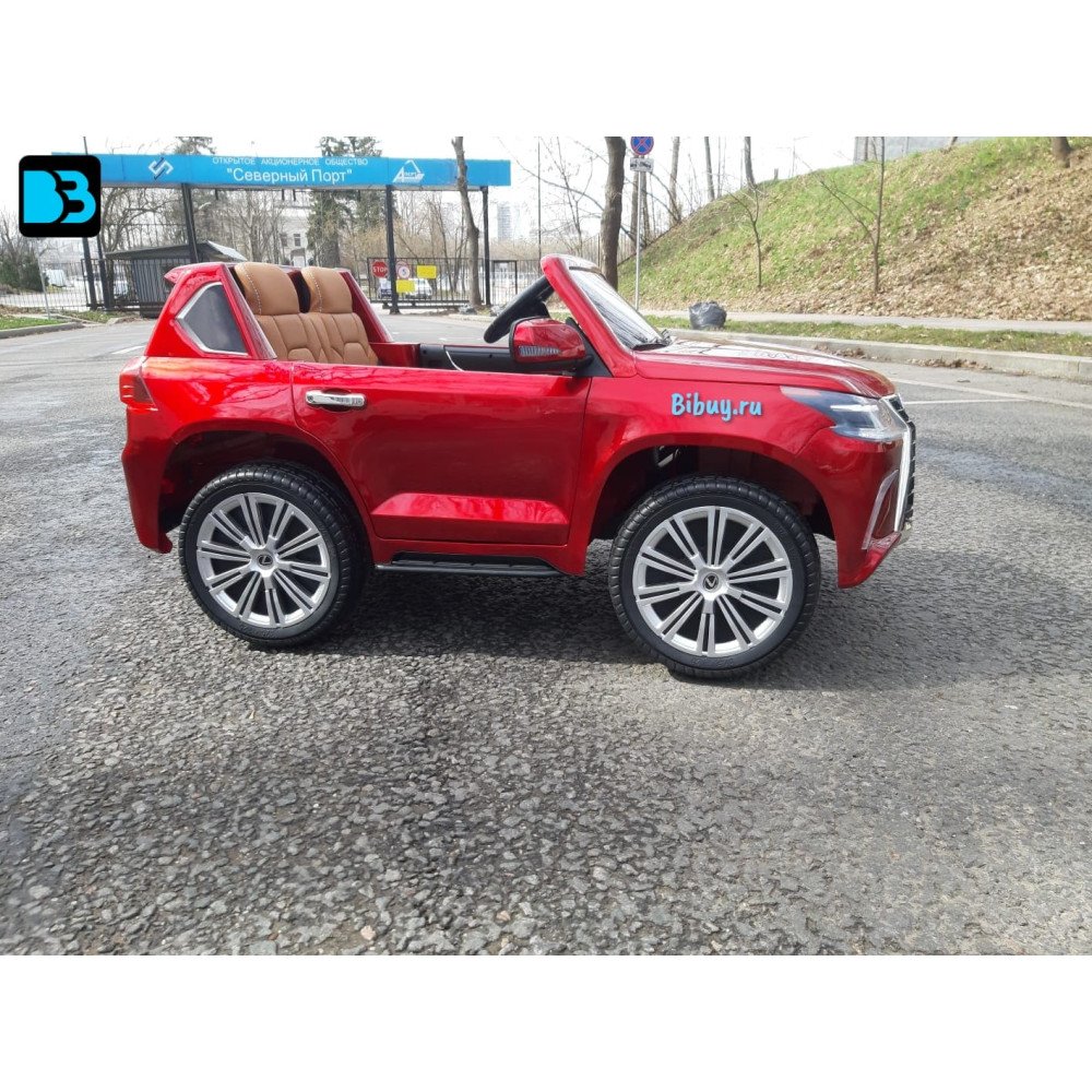 Детский джип Лексус LX 570 Красный краска с пультом