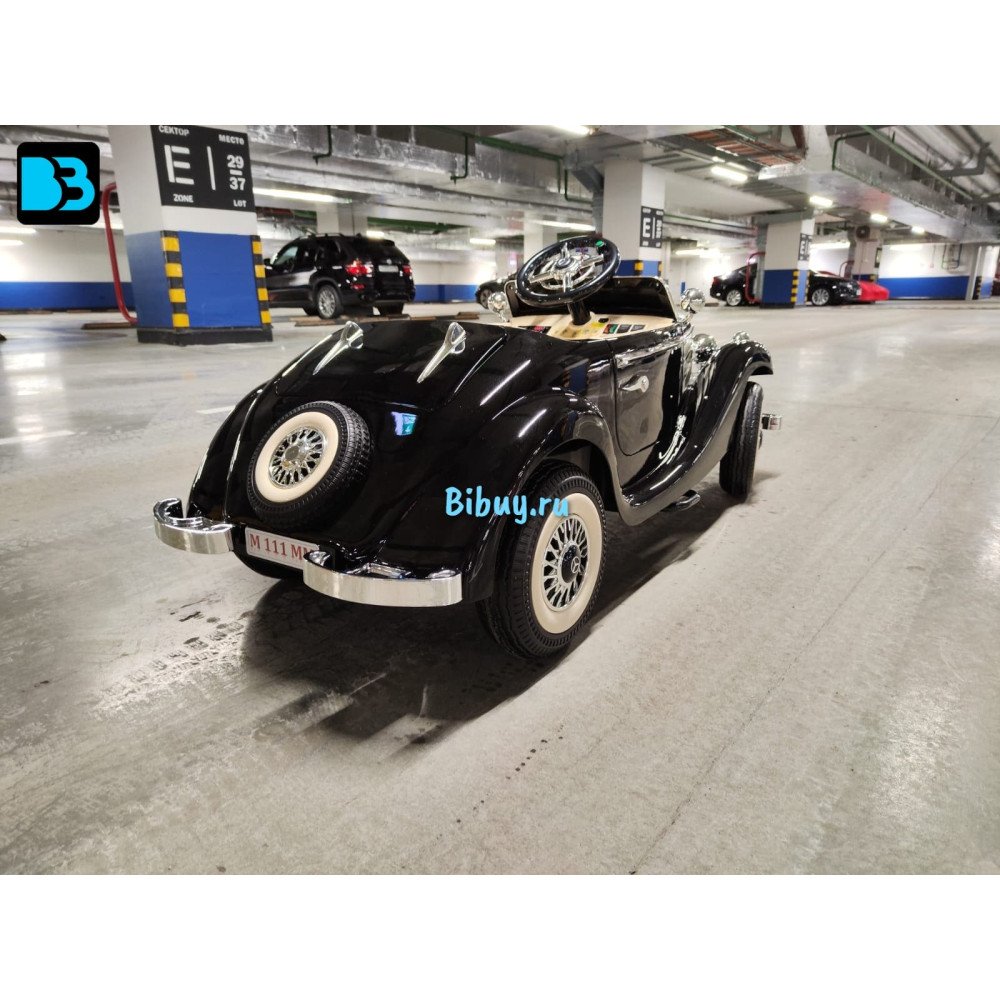 Детский электромобиль Mercedes-Benz Typ 540K (M111MM) черный глянец