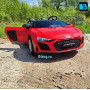 Детский мощный электромобиль AUDI R8 (M333MM) красный