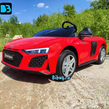 Детский мощный электромобиль AUDI R8 (M333MM) красный
