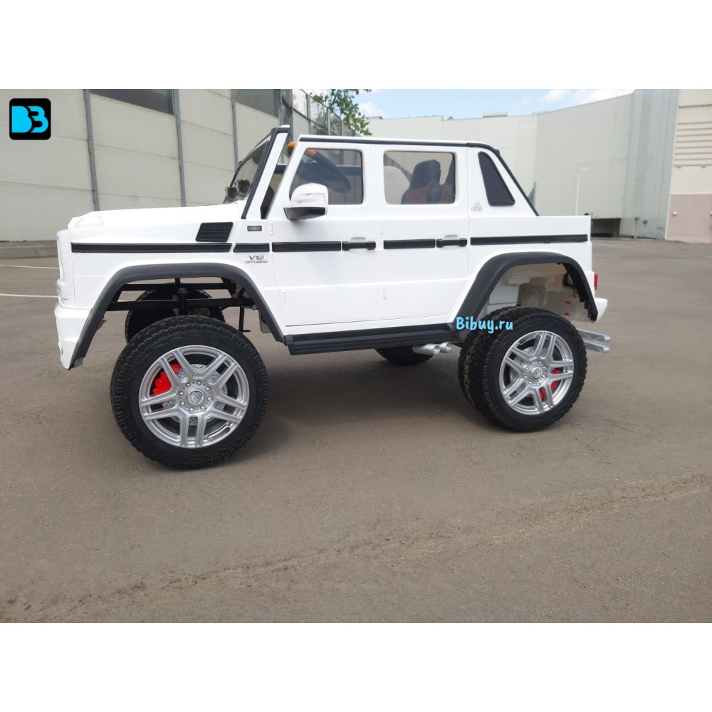Электромобиль Mercedes Benz Maybach G 650 Белый, двухместный