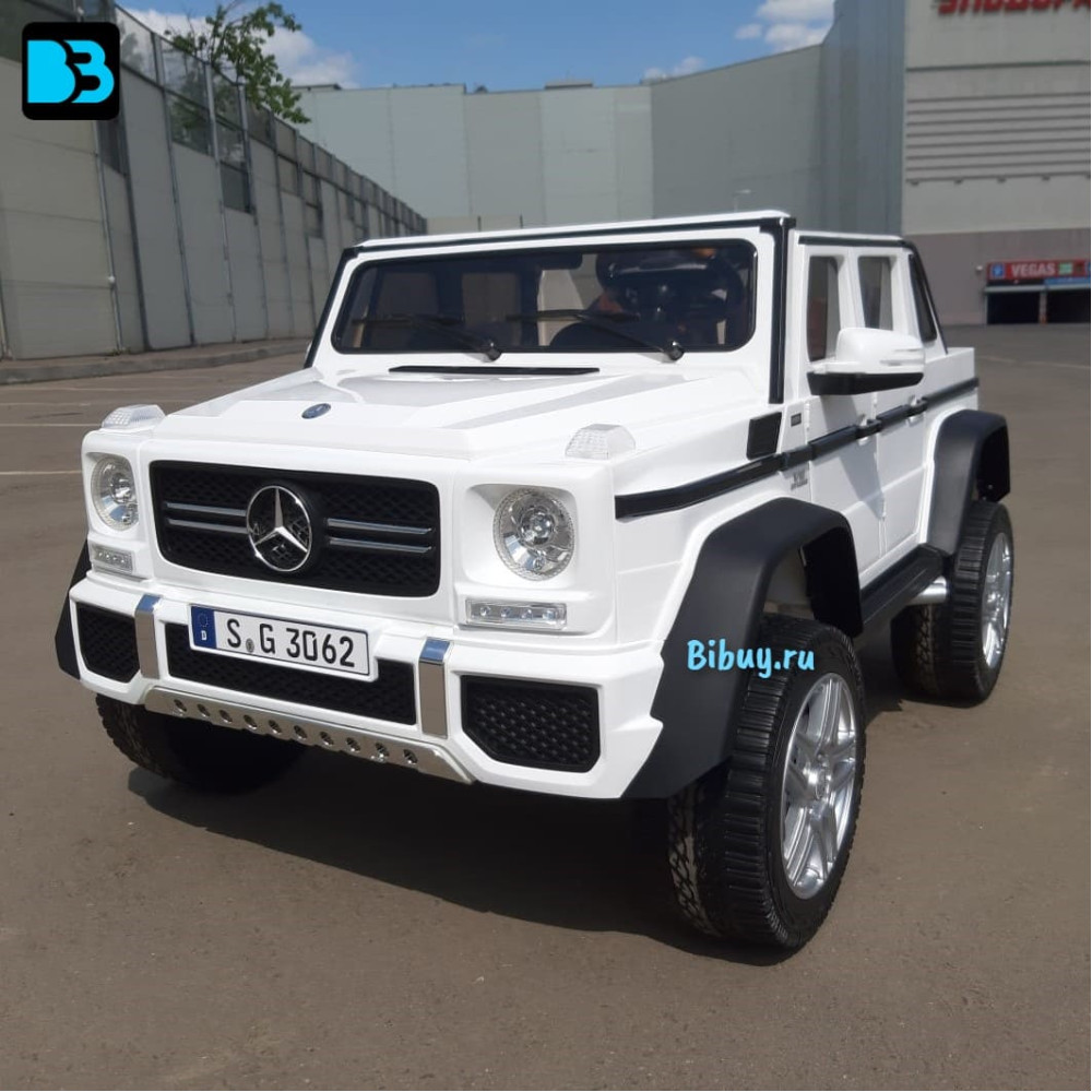 Электромобиль Mercedes Benz Maybach G 650 Белый, двухместный