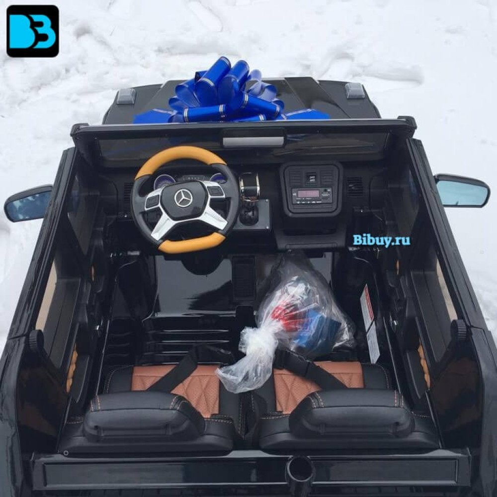Детская машина Mercedes Benz Maybach G 650, полный привод, пульт ДУ (Черный краска)