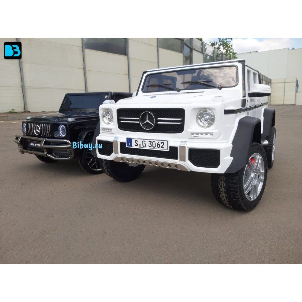 Электромобиль Mercedes Benz Maybach G 650 Белый, двухместный