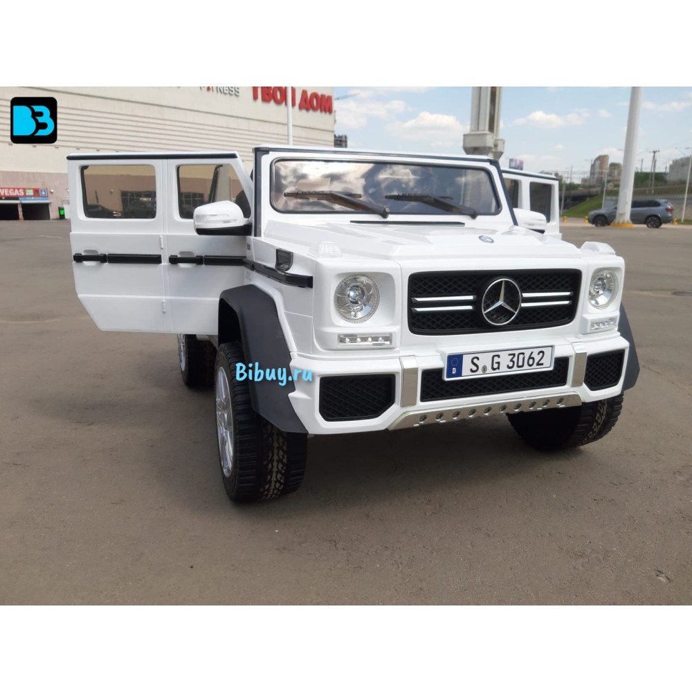 Электромобиль Mercedes Benz Maybach G 650 Белый, двухместный