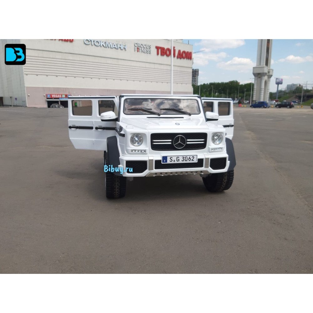 Электромобиль Mercedes Benz Maybach G 650 Белый, двухместный