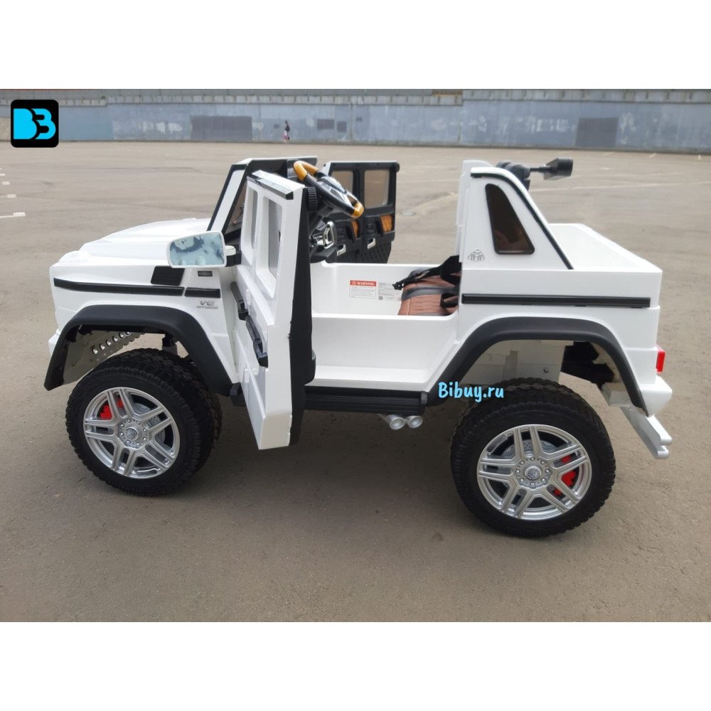 Электромобиль Mercedes Benz Maybach G 650 Белый, двухместный