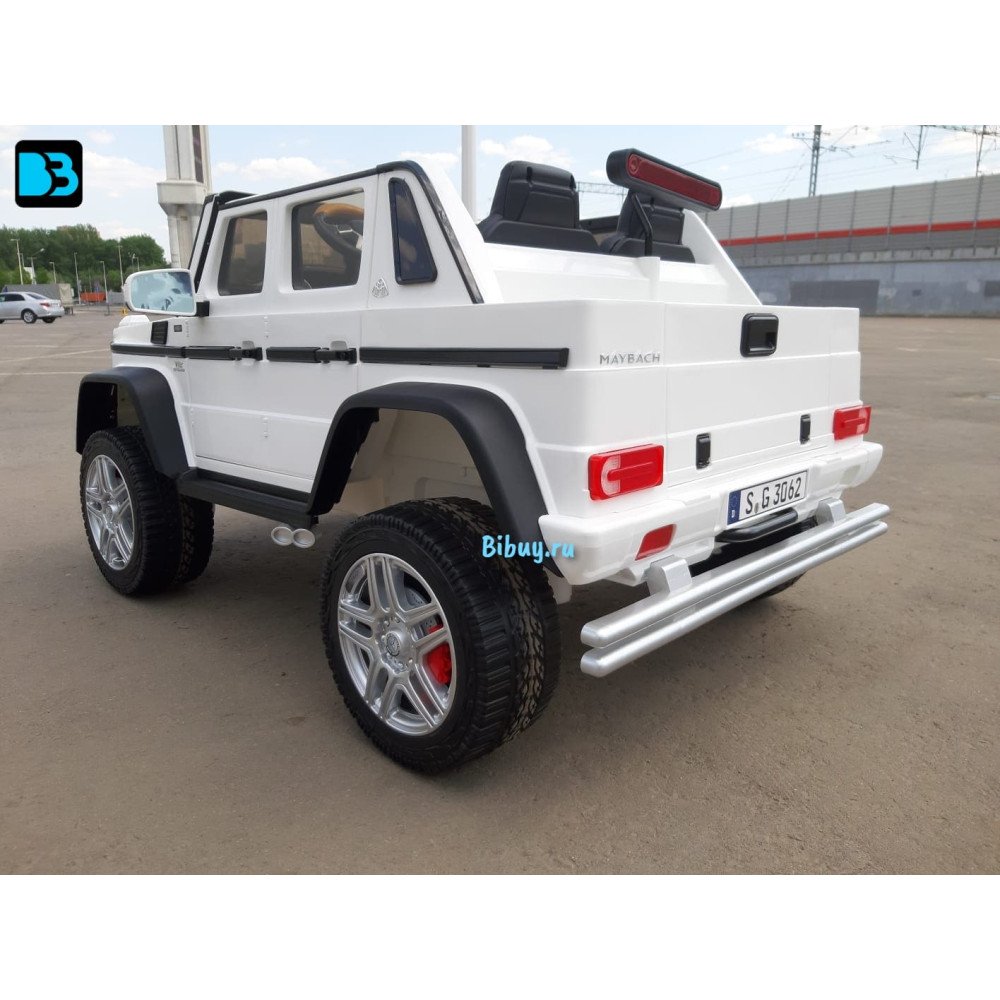 Электромобиль Mercedes Benz Maybach G 650 Белый, двухместный