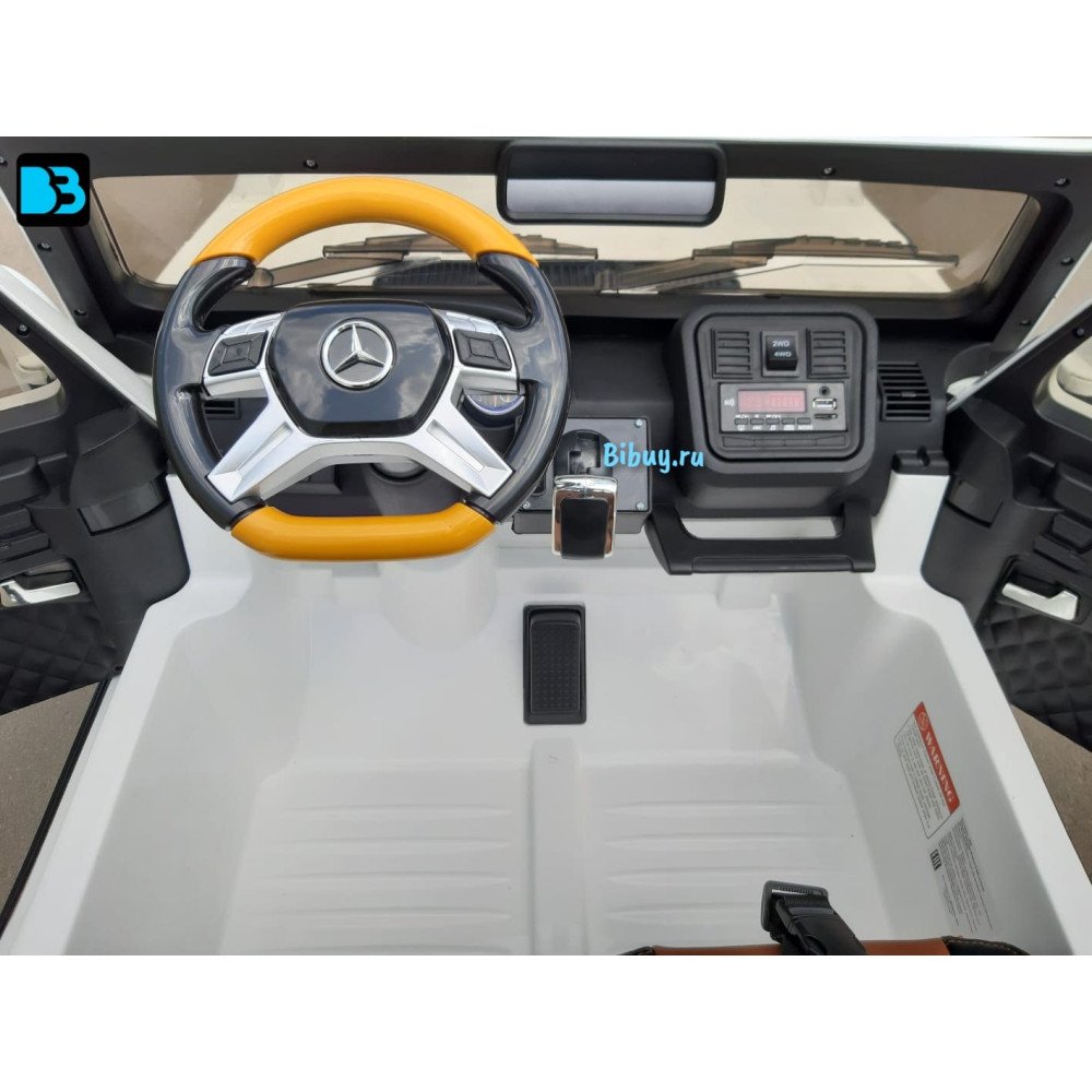 Электромобиль Mercedes Benz Maybach G 650 Белый, двухместный