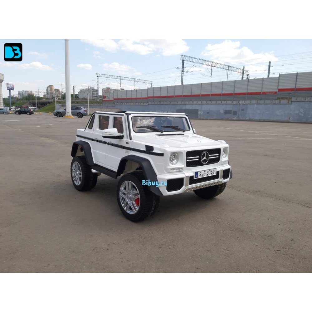 Электромобиль Mercedes Benz Maybach G 650 Белый, двухместный