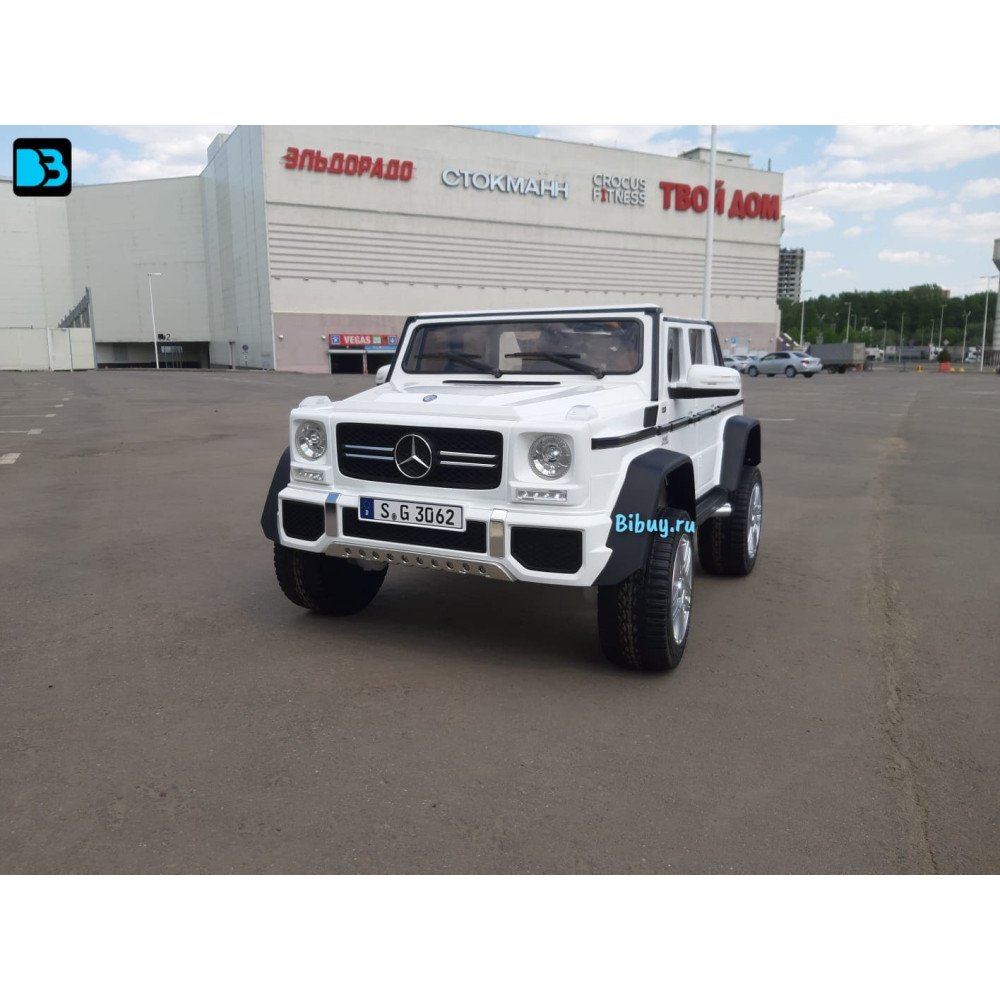 Электромобиль Mercedes Benz Maybach G 650 Белый, двухместный