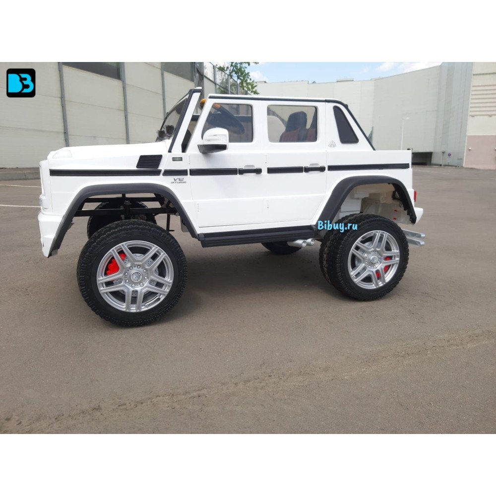 Электромобиль Mercedes Benz Maybach G 650 Белый, двухместный