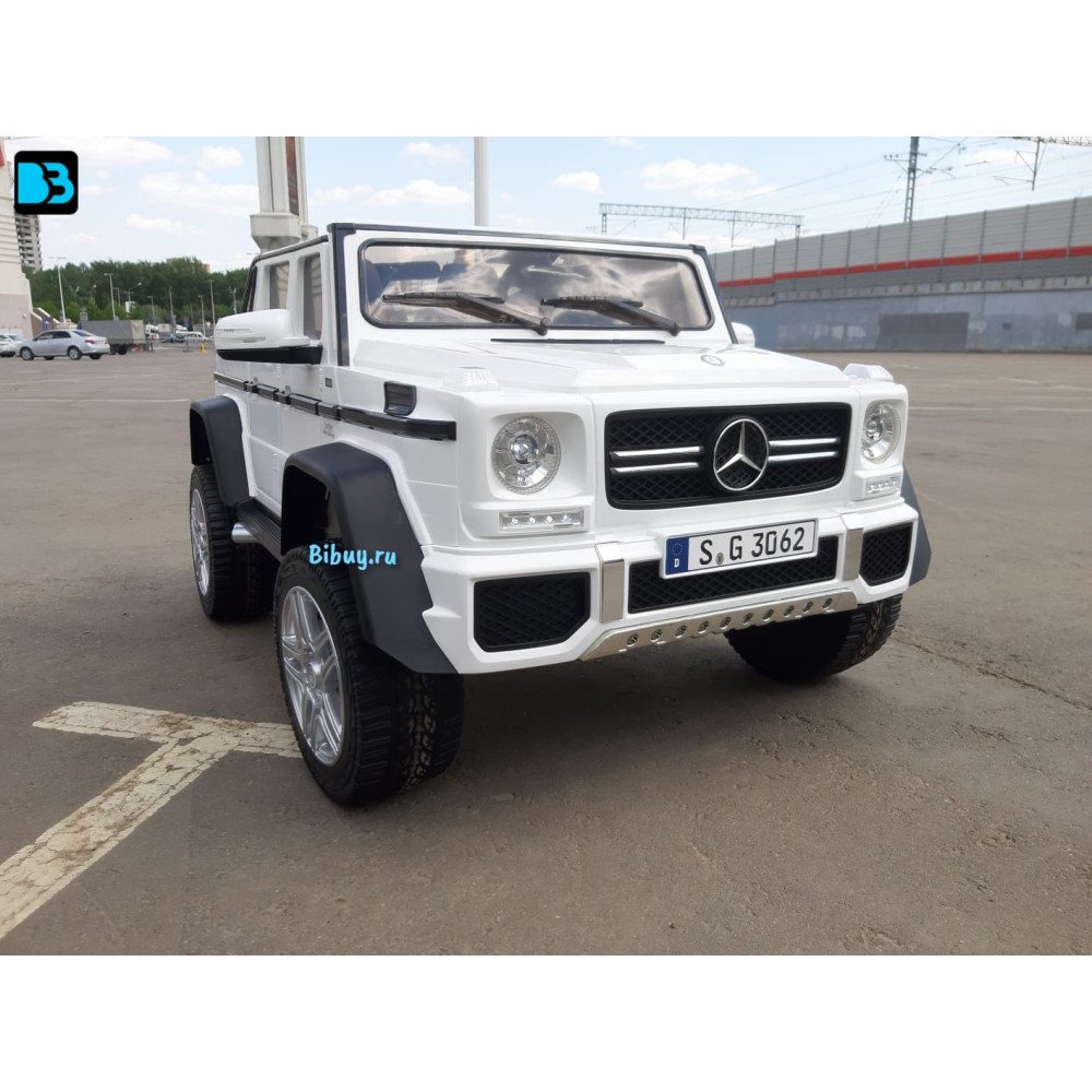 Электромобиль Mercedes Benz Maybach G 650 Белый, двухместный
