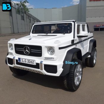 Электромобиль Mercedes Benz Maybach G 650 Белый, двухместный