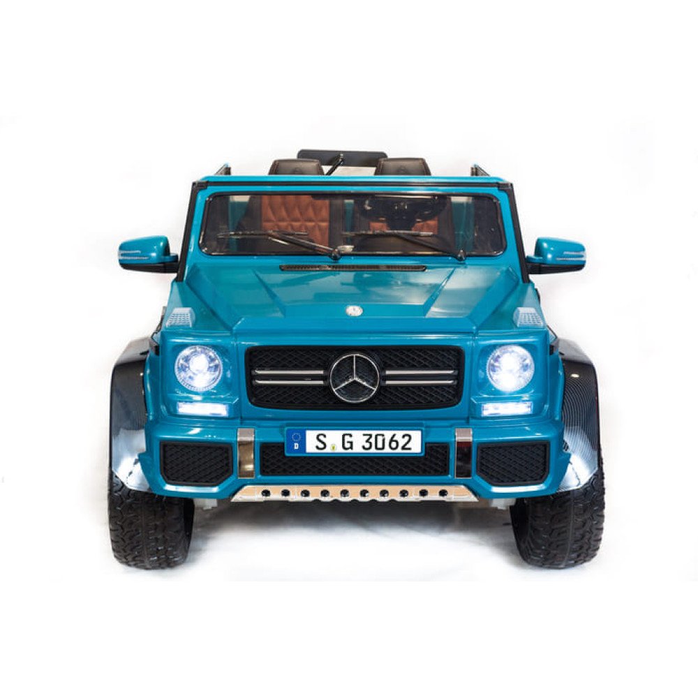 Детский двухместный джип Mercedes Benz Maybach G 650 Синий, полноприводный