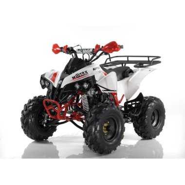 Подростковый квадроцикл MOTAX ATV Raptor Super LUX 125, бело-красный