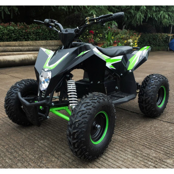 Детский квадроцикл Motax GEKKON 1300W, черно-зеленый