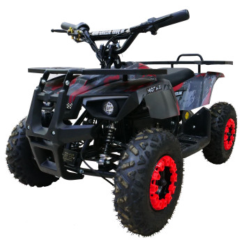 Детский квадроцикл MOTAX Mini Grizlik X-16 E1000, черно-красный