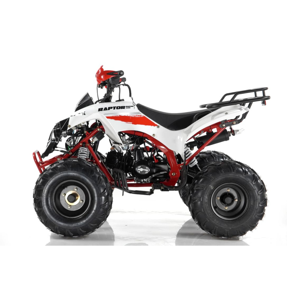 Подростковый квадроцикл MOTAX ATV Raptor Super LUX 125, бело-красный