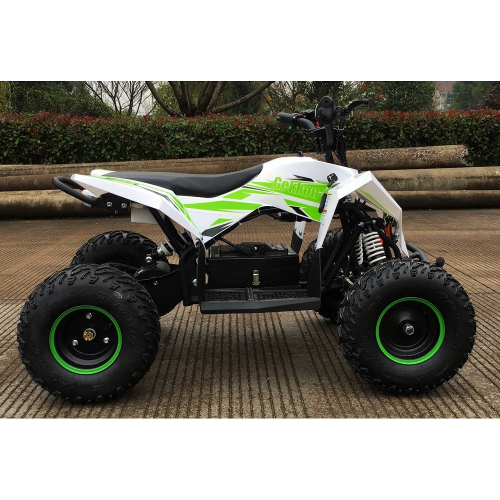 Детский квадроцикл Motax GEKKON 1300W, бело-зеленый