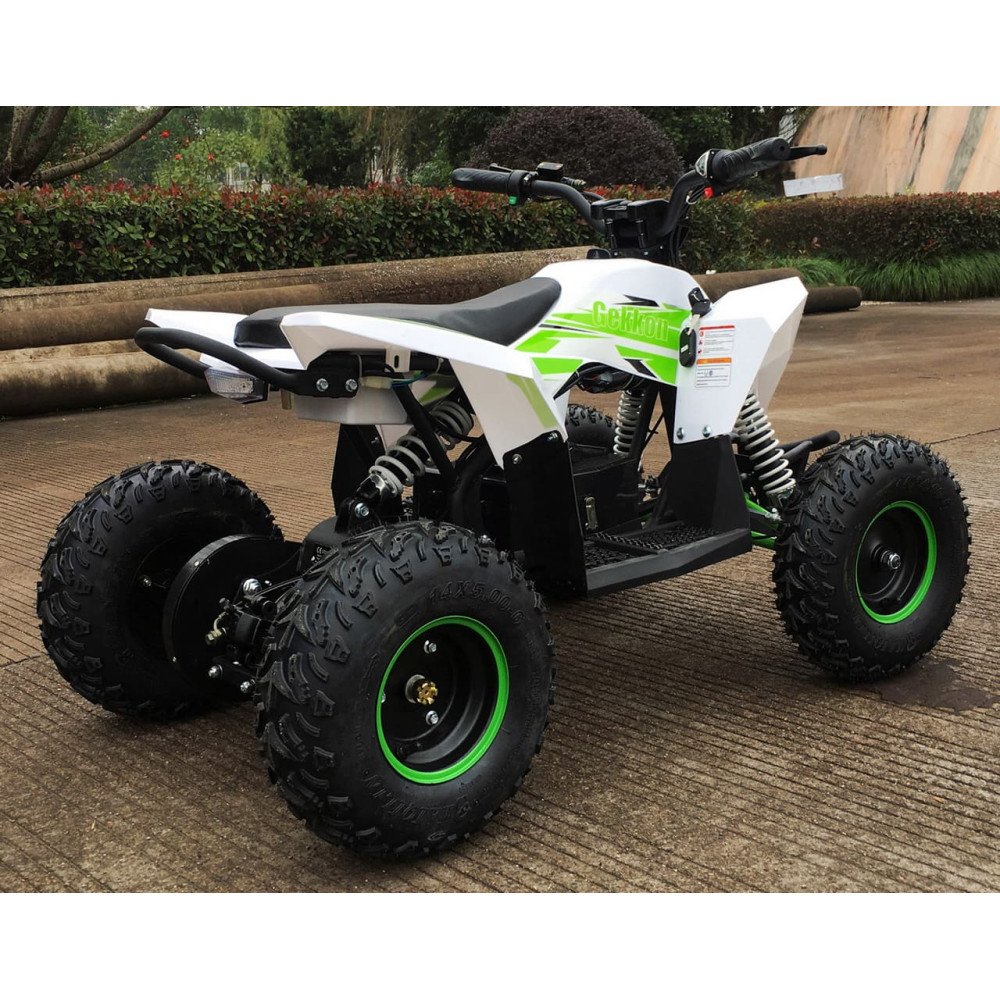Детский квадроцикл Motax GEKKON 1300W, бело-зеленый