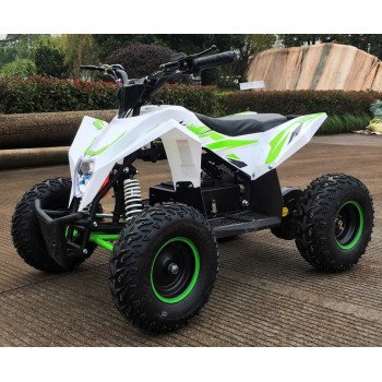 Детский квадроцикл Motax GEKKON 1300W, бело-зеленый